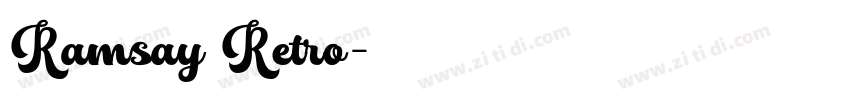 Ramsay Retro字体转换